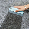 1 brosse anti-poils d'animaux avec poils en caoutchouc résistants aux rayures | Convient aux chats et aux chiens, efficace pour le nettoyage des meubles, des tapis et des sièges auto, facile à nettoyer, poignée ergonomique, plastique durable, conception