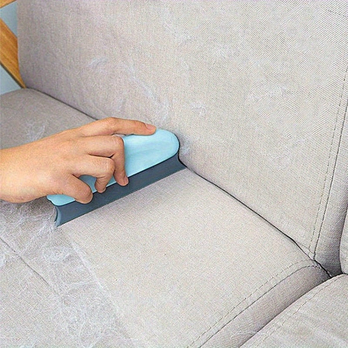 1 brosse anti-poils d'animaux avec poils en caoutchouc résistants aux rayures | Convient aux chats et aux chiens, efficace pour le nettoyage des meubles, des tapis et des sièges auto, facile à nettoyer, poignée ergonomique, plastique durable, conception