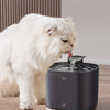 Fontaine à eau pour chat 2.2L (74 Oz) - Fontaine pour animaux de compagnie ultra-silencieuse avec bec en forme de chat ; Convient aux chats d'intérieur, alimentée par USB. (Disponible en kit de filtre unique ou en kit de filtre multiple.), Sans batterie