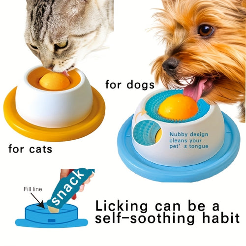 1 tapis de lèche pour animaux de compagnie, aliment humide, snack, yaourt, mangeur lent, consommation d'énergie, nettoyage oral, convient aux chats et aux chiens