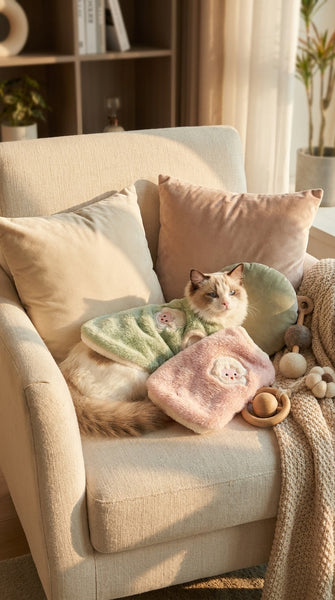 Vêtements d'hiver mignons pour chat, veste chaude et épaisse pour chien, anti-perte de poils, pour chat Ragdoll, chaton, petit animal de compagnie